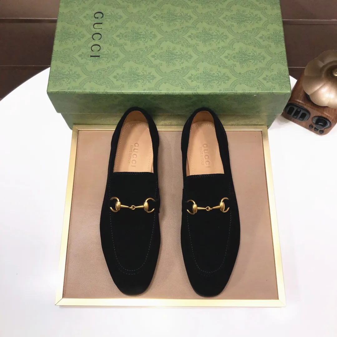 Men's shoes 💰580💰[GUCCI—Gucci] The latest high-end version of Gucci. Official website new model. Available at the same time at counters, the uppers are made of original cowhide imported from Italy/matched with the original special material splicing design concept; "highlight, high-end, grade, extravagance" and exquisite workmanship (original mesh fabric) sole: original factory special outsole size (38-45) (custom-made 45 non-returnable)